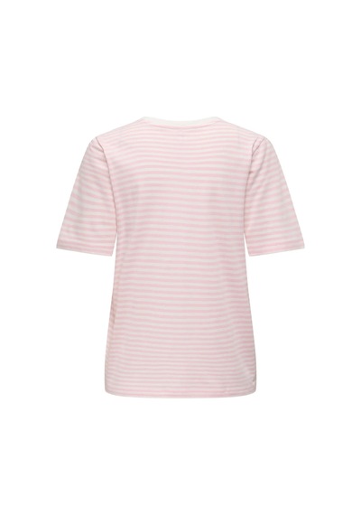 Only Onlhappy S/s Emb Top Jrs Kadın T-shirt 15370117 Pudra