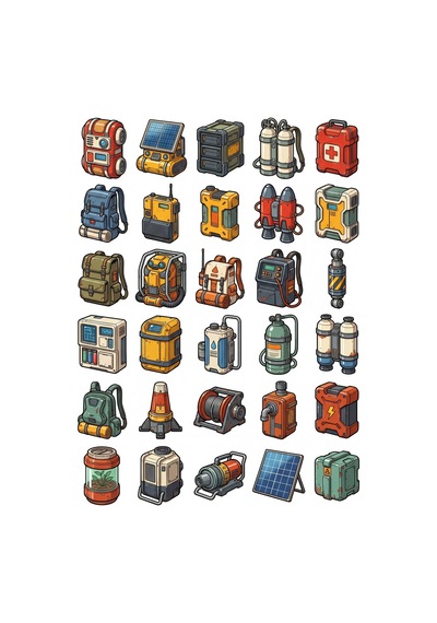 30 Adet Retro Bilim Kurgu Ekipman Sticker Seti - Laptop, Kask Ve Defter İçin Çok Renkli