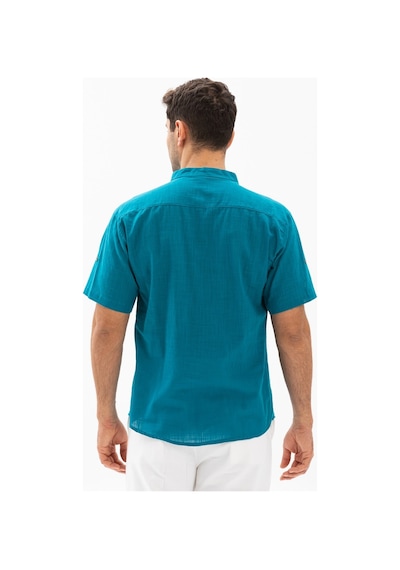 Kısa Kol Şile Bezi Bodrum Erkek T-shirt Petrol 3053-petrol Petrol