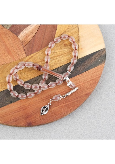 Kedigözü Alpaka Püsküllü Beyzi Kesim 7x11mm Tesbih- Kahverengi