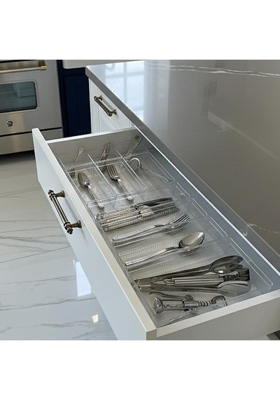 Lexroo Modüler Organizer Set Mutfak Çekmece İçi Düzenleyici Çatal Şeffaf