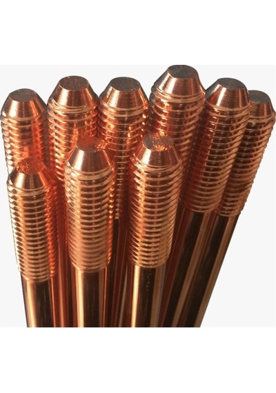 250 Mikron Bakır Kaplı Çelik çubuk, Çap 20mm, Boy 1.5 Metre