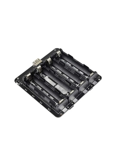 4'Lü Anahtarlı 18650 Lityum Pil Yuvası V8 Mikro Usb