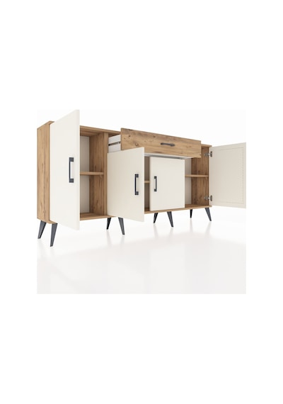 Arges Konsol 3 Raflı Tek Çekmeceli 4 Kapaklı 176x30x83 Çam-aytaşı/çam Aytaşı/çam Arges Konsol 3 Raflı Tek Çekmeceli 4 Kapaklı 176x30x83 Çam-aytaşı/çam Aytaşı/çam