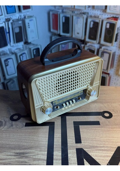 Güneş Panelli Şarjlı Radyo Bluetooth Hoparlör Usb Sd Fm Am Radyo