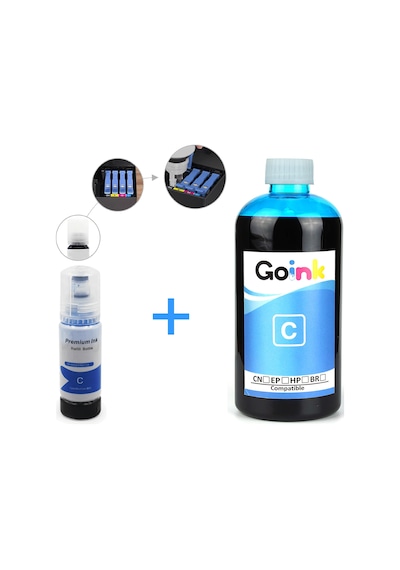 Epson L3150 için 103 Mürekkep 500 ml Mavi + 70 ml