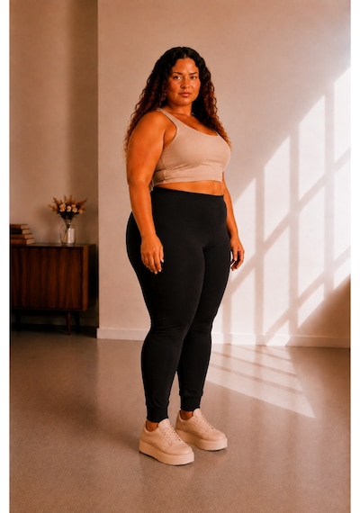 Sngl Tekstil Büyük Beden Tayt 3xl-4xl-5xl-6xl-7xl-8xl Siyah