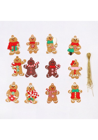 Gingerbread Man Toodent Süsler Noel Partisi Dekorasyonları İçin Solma Ve İyi Esneklik Yok E