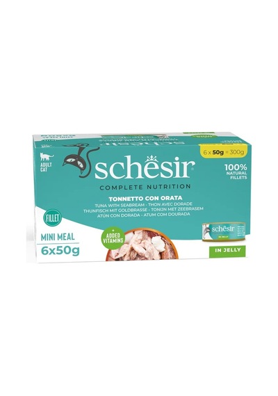 Schesir Ton Ve Çipura Tam Ve Dengeli Jöleli Multipack Kedi Konservesi 6 X 50 G