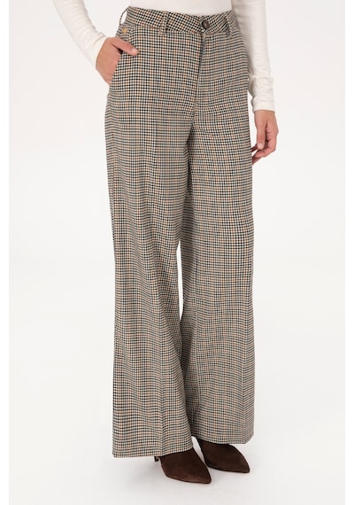 U.S. Polo Assn. Kadın Kahverengi Loose Fit Kanvas Pantolon 50315923-VR029