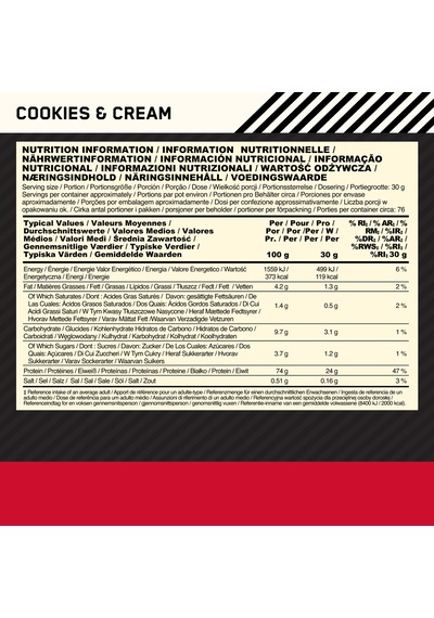 100% Whey Gold Standard Kurabiye Ve Krema Aromalı 2.27kg 71 Servis Yüksek Protein Tozu Kurabiye - Krema