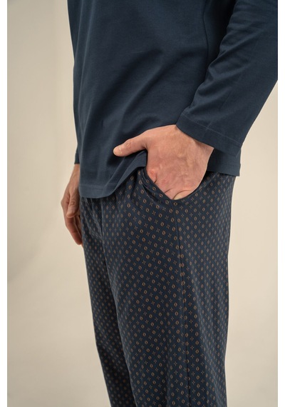 Arnetta %100 Pamuk 3847 Uzun Kol Erkek Pijama Takımı Lacivert Arnetta %100 Pamuk 3847 Uzun Kol Erkek Pijama Takımı Lacivert
