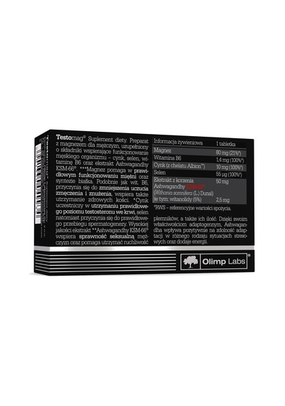 Olimp Testomag Ksm66 Ashvagandha - Zma - 30 Tablet