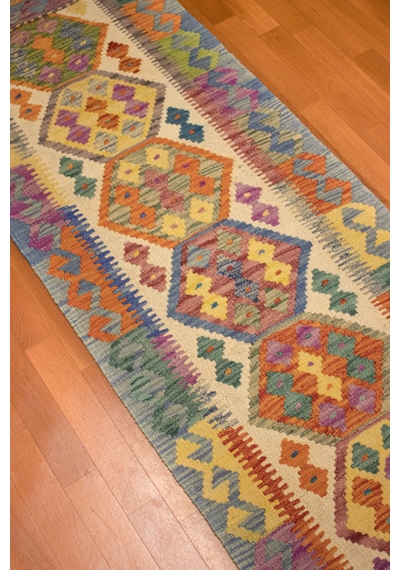 El Dokuma Afgan Yolluk Kilim 100% Yün Kök Boya Elsanat Eserı İle Harıka Desenlı Çok Renkli