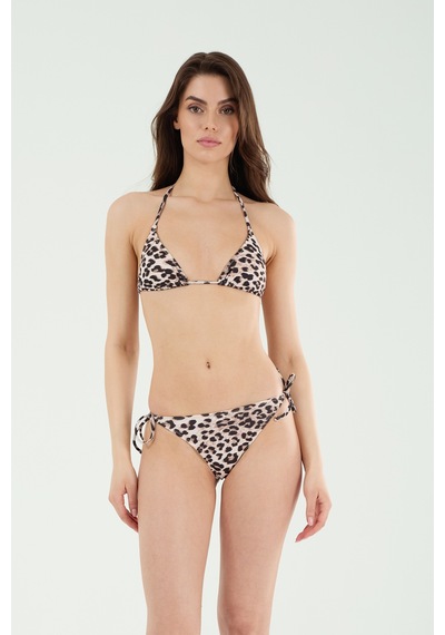 Louren Kadın Siyah Leopar Desenli İnce Kaplı Boyundan Bağlamalı Üçgen Bikini Takımı Siyah Leopar Louren Kadın Siyah Leopar Desenli İnce Kaplı Boyundan Bağlamalı Üçgen Bikini Takımı Siyah Leopar