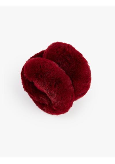 Koton Peluş Kulaklık Bordo 6wak50040aa Bordo