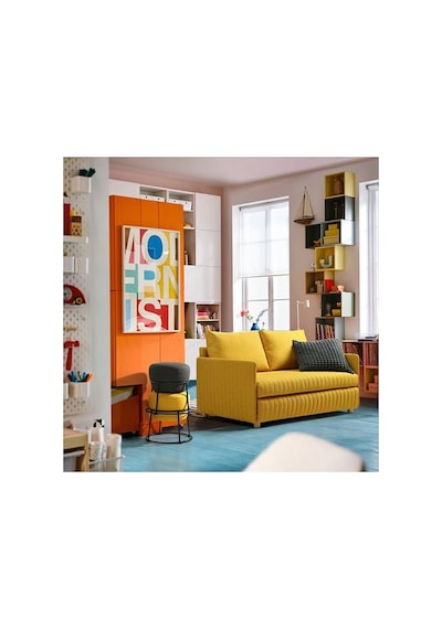 Ikea Emmıslöv Puf, Vissle Koyu Gri