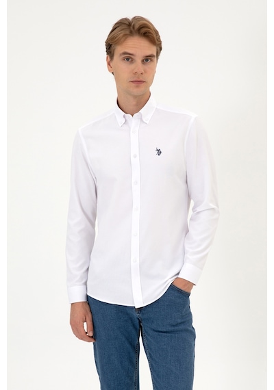 U.S. Polo Assn. U.s. Polo Assn. Erkek Beyaz Gömlek Basic 50324708-vr013
