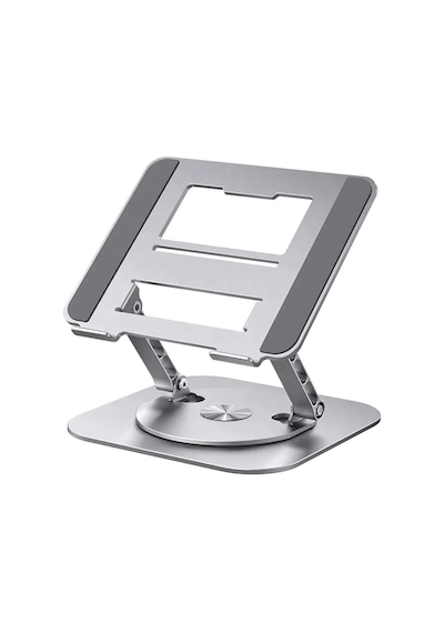 Polham 360 Derece Dönebilen Yükseklik, Açı Ayarlı Notebook, Tablet Standı, Kaydırmaz, Katlanabilir Stand