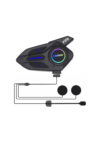 Motosiklet İntercom Seti Yeni Sürüm Bluetooth V6.0 Rgb Kask Kulaklığı