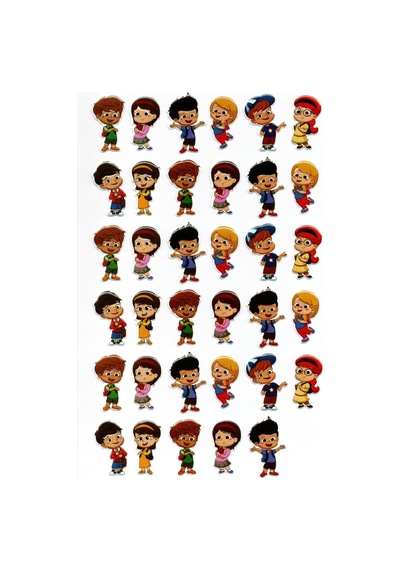 Sticker Kabartmalı A4 Boyutunda Stiker Defter, Planlayıcı Etiket Lim222 - Çocuklar