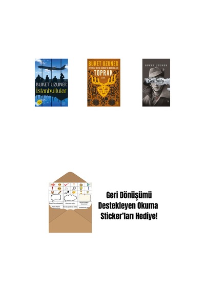 İstanbullular + Uyumsuz Defne Kaman'ın Maceraları - Toprak + Gelibolu Ciltli + Okuma Sticker'ları