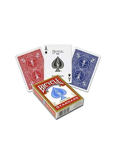 Rider Back International Standard Endeks, Poker Boyu, 1 Deste, Kırmızı Veya Mavi