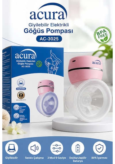 Acura Ac-3025 Giyilebilir Göğüs Pompası