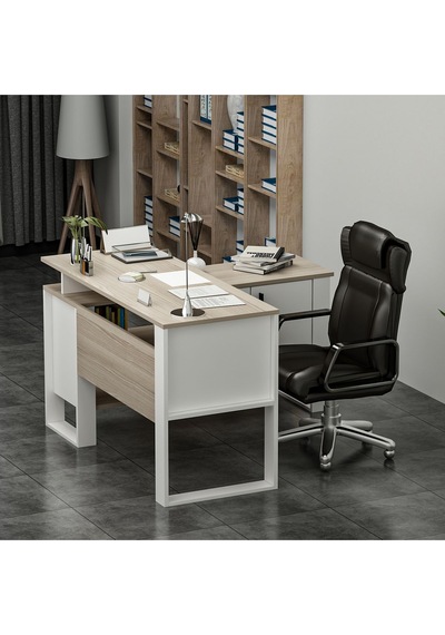 Ares Çalışma Masası Ofis Masası Bilgisayar Masası Beyaz - Alize Beyaz