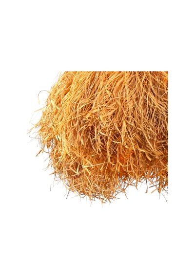 Curly Rafya Avize Saman Sarısı