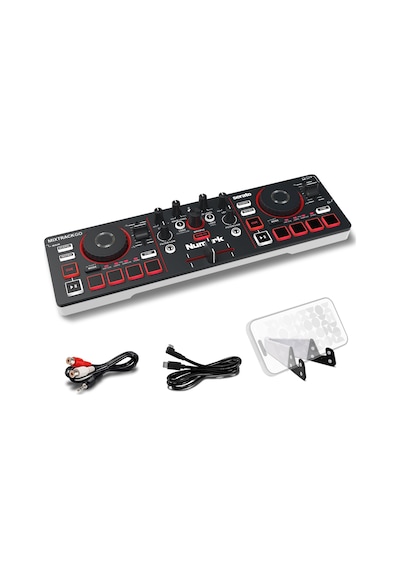 Numark Mixtrack Go Kompakt Bluetooth Dj Controller 2 Deck, Stems Kontrolü, Smart Fader, Kapasitif Dokunmatik Jog Wheel, Usb-c, Serato Dj Lite & Algoriddim Djay Dahil, Taşınabilir Dj Mikseri