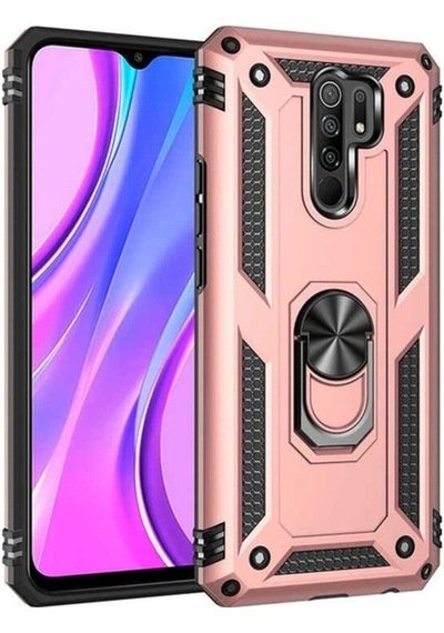 Xiaomi Redmi 9 Kılıf Zore Vega Kapak Rose Gold