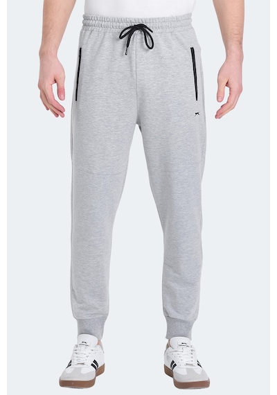 Slazenger Onon In Erkek Fermuar Cepli Gri Eşofman Altı Gri