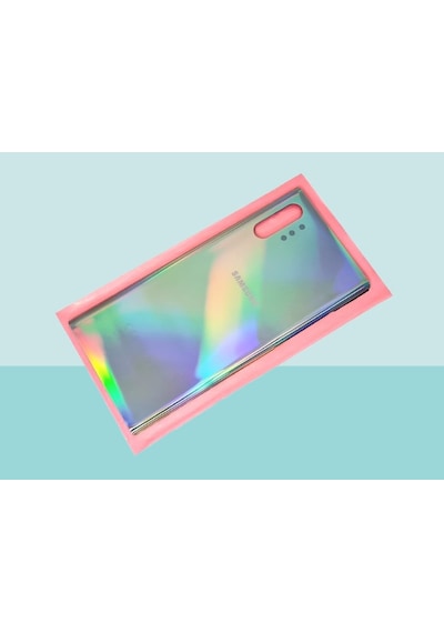 Tkgz Samsung Galaxy Uyumlu Note 10 Plus Arka Kapak Batarya Kapağı - Gri Çok Renkli