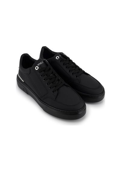 Tamer Tanca Erkek Hakiki Deri Siyah Sneakers & Spor Ayakkabı 1212 2510 Erk Ayk Y26 Sıyah Met