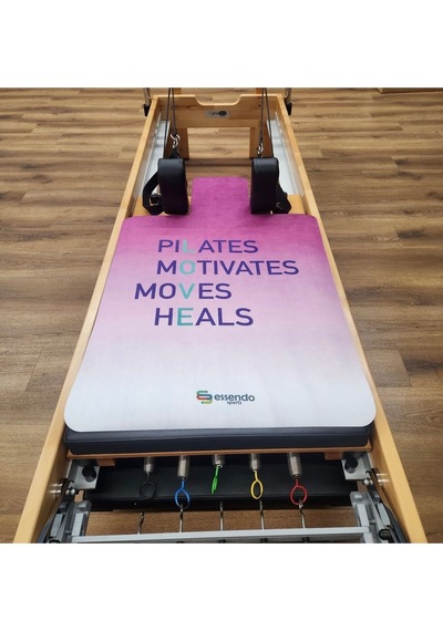 Pembe Beyaz Reformer Mat Pilates Matı Pembe Beyaz