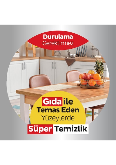 Sleepy Easy Clean Süper Yüzey Temizlik Mutfak Havlusu Mendili Limon Yağlı Beyaz 50'li