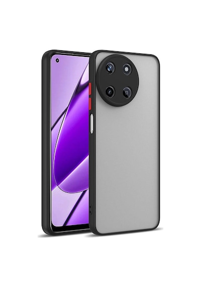 Nourthkiingdom Realme 11 4g Kılıf Nrtk Hux Kapak - Siyah Siyah
