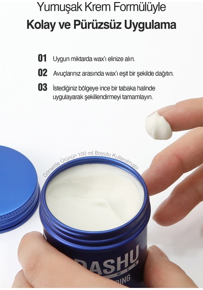 Ultra Güçlü, Kalıntı Ve Beyazlık Bırakmayan, Besleyici Dashu For Men Ultra Holding Power Wax 15ml