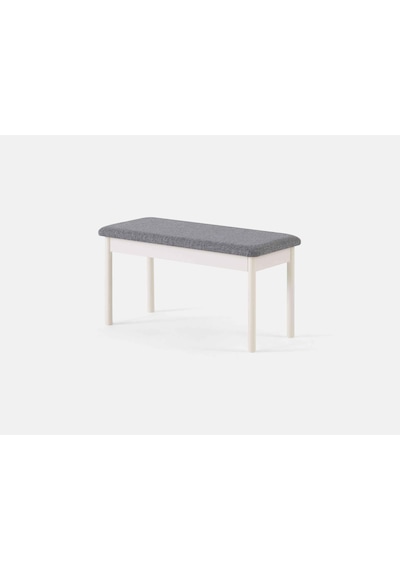 Nehir Bench 90 Cm Gri - Beyaz