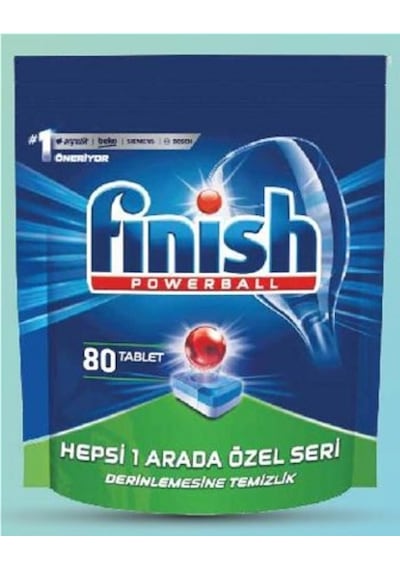 Finish Hepsi Bir Arada Bulaşık Makinesi Deterjanı 80 Tablet