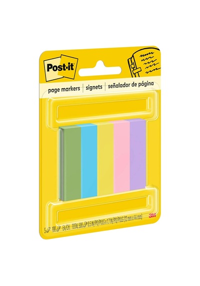 Page İ Aretleri, Be Assorted Ultra Colors, 5 Pads Of 100 Strips/paket