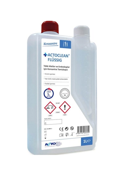 Acto Actoclean Flüssig Aletler Ve Endoskoplar İçin Konsantre Temizleyici 1 L