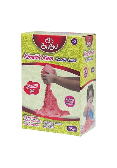 Bu-bu Kinetik Kum 500gr Kırmızı Ku0006