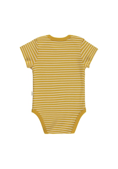 Civil Baby 5 Li Araç Baskılı Çizgi Empirmeli Kısa Kol 0-36 Ay Çıtçıtlı Badi - Kırmızı