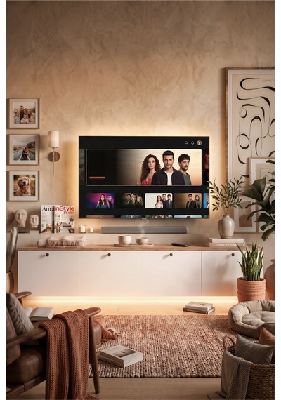 Nord Led Işıklı Tv Ünitesi Sehpası 4 Kapaklı Duvara Monte 180cm Sepet-beyaz Nd19-sw