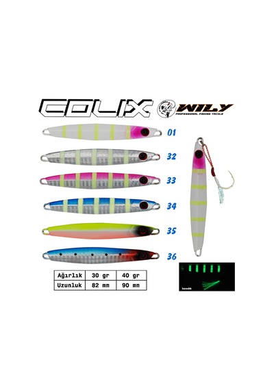 Wily Colix Jig 30 Gr 75 Mm