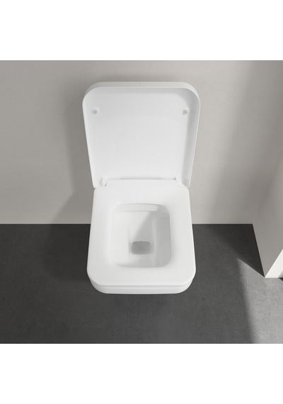 Villeroy and Boch 5685HR01 Architectura Kenarsız Duvara Monte Klozet, Yumuşak Kapanma Özellikli - 370 x 530 mm