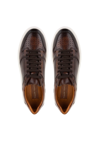 Tamer Tanca Erkek Hakiki Deri Taba Sneakers & Spor Ayakkabı 1093 054 Erk Ayk Y25 Taba Alk Taba