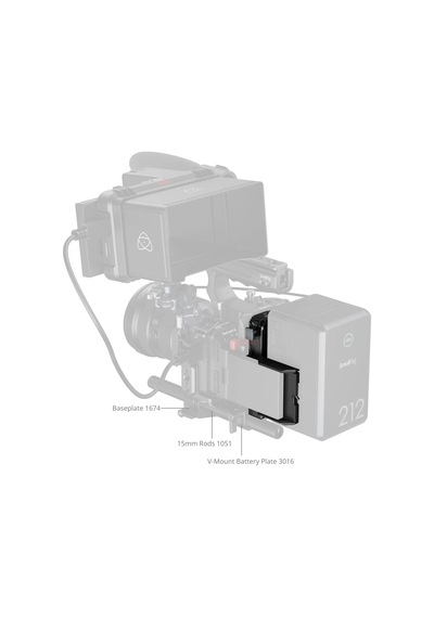 Smallrig 5228 V-mount Akü Montaj Plakası